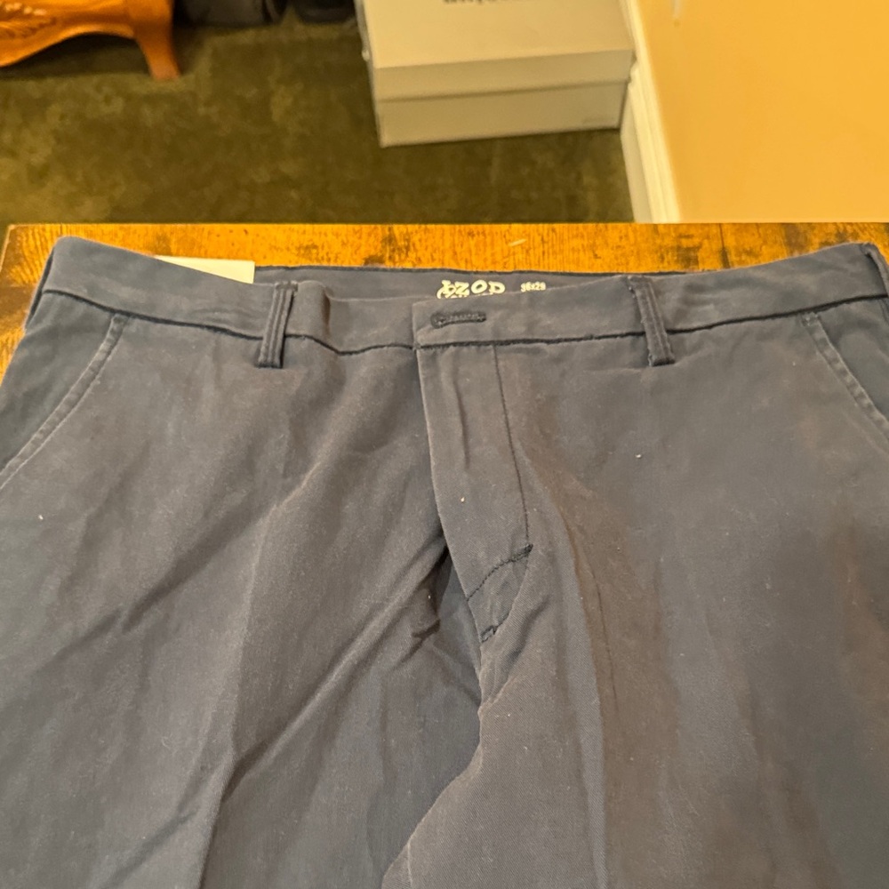 Izod Men's Dark Blue Chinos
